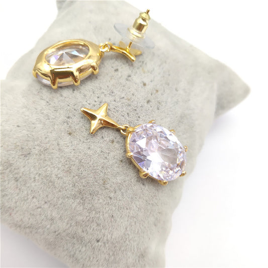Elegant 24K Solid Gold Plated Earrings Hypoallergenic Jewelry