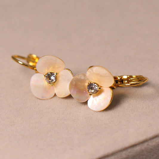 24K Gold Plated Shell Earrings