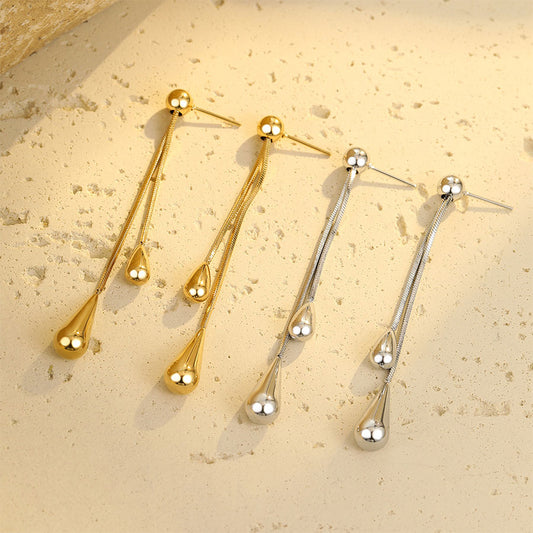 18k Gold Plated Drop Earrings Gorgeous Teardrop Earrings Jewelry