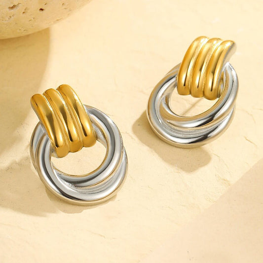 18k Gold Plated Titanium Earrings Gorgeous Jewelry