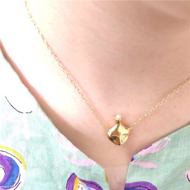24K Gold Plated Hypoallergenic Pendant Necklace