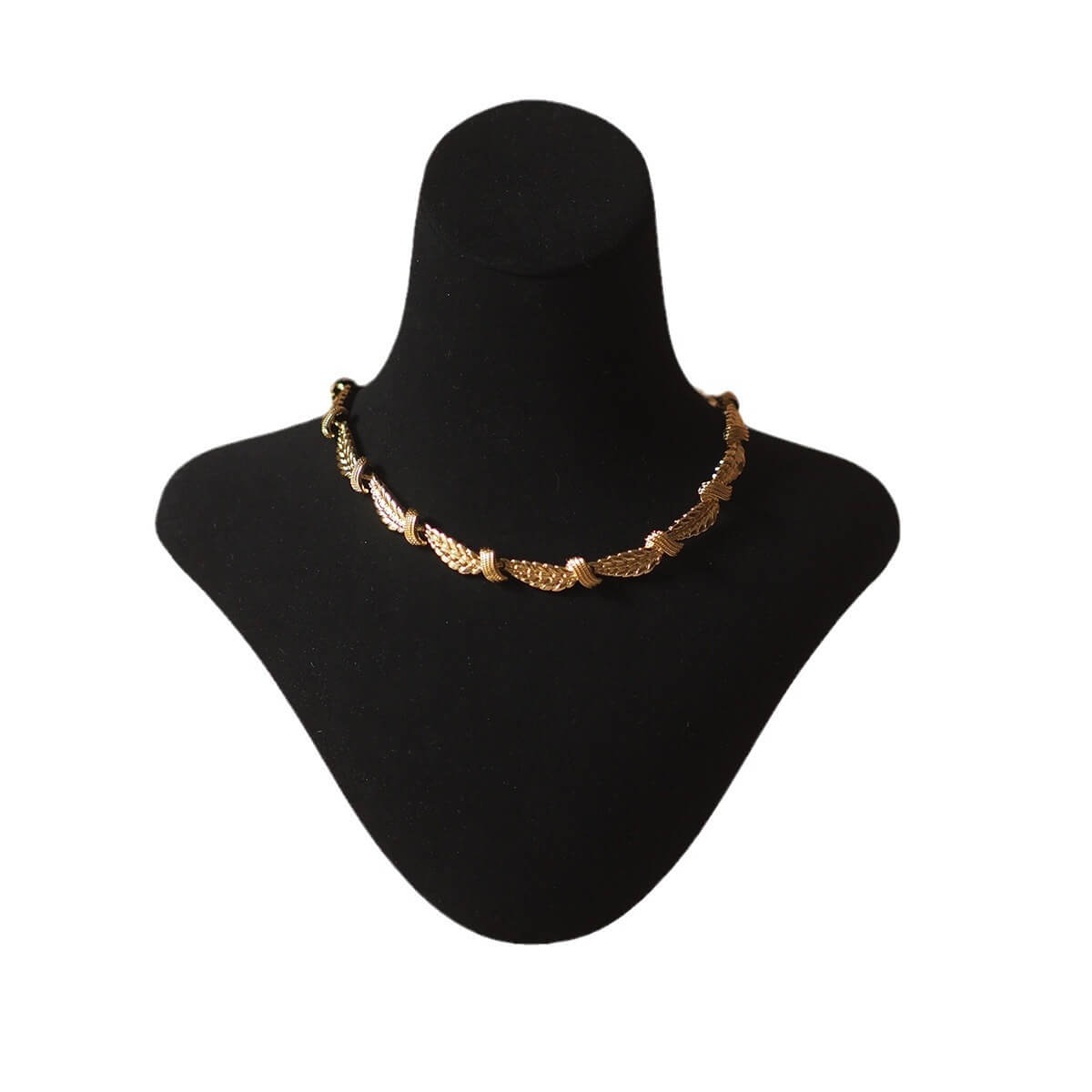 Vintage Jewelry Gold Wheat Ears Necklace