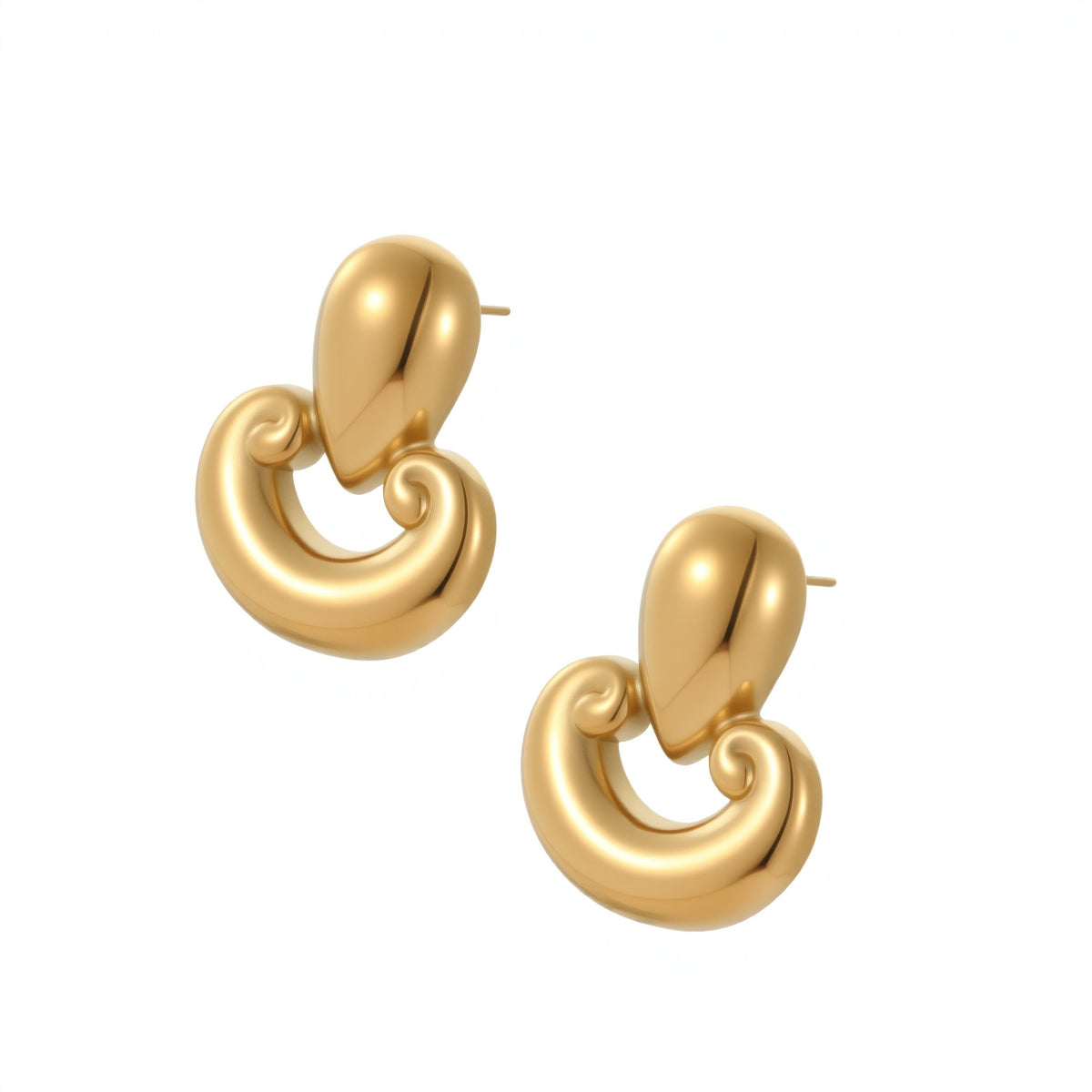 18k Gold Plated Drop Earrings Gorgeous Jewelry