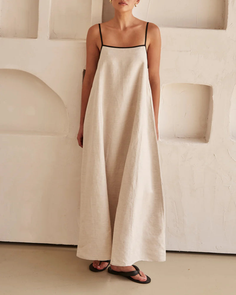 Vacation Suspenders Tube Top Maxi Dresses