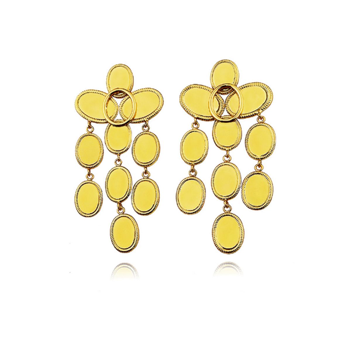 Vintage Jewelry Leaf Dangle Drop Earrings