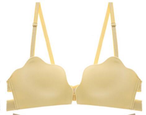 Strapless Bra Stickers Non-Slip Gather Front Buckle No Rims Invisible Underwear Thin Bras