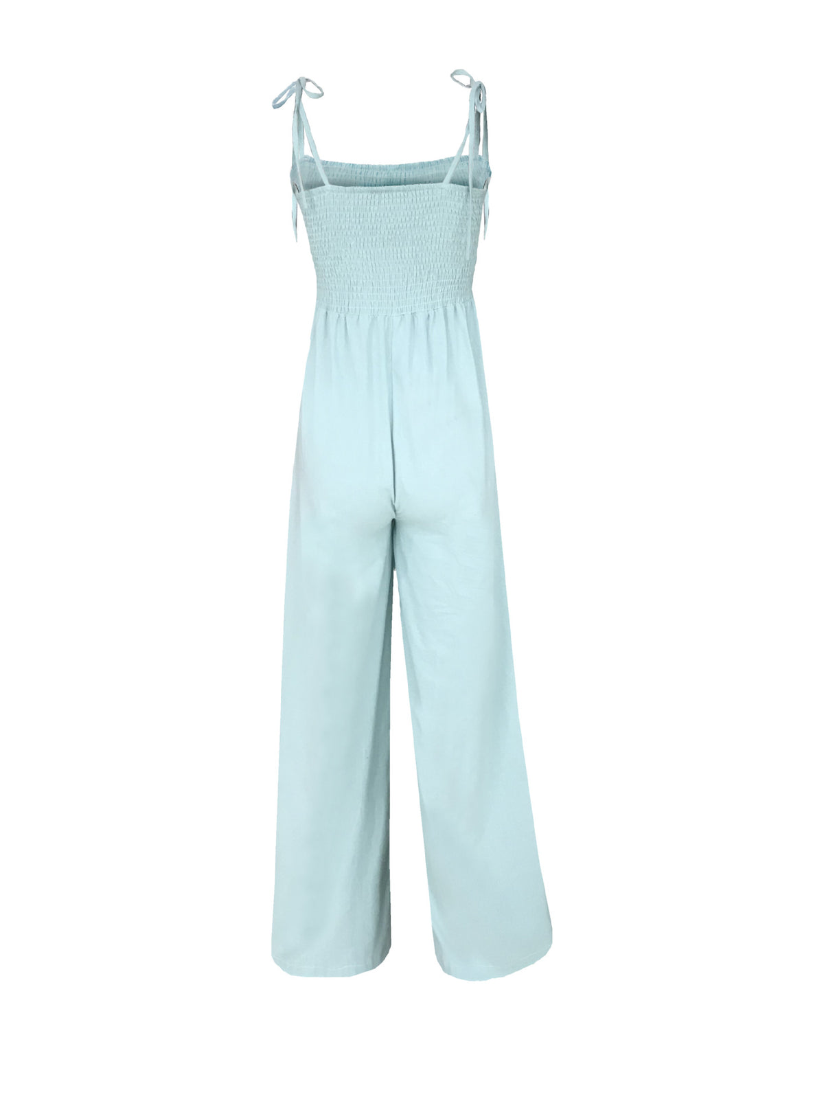Suspenders Tube Top Lace-up Jumpsuits Loose Pants