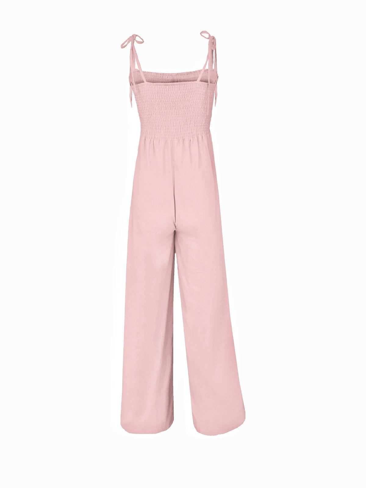 Suspenders Tube Top Lace-up Jumpsuits Loose Pants
