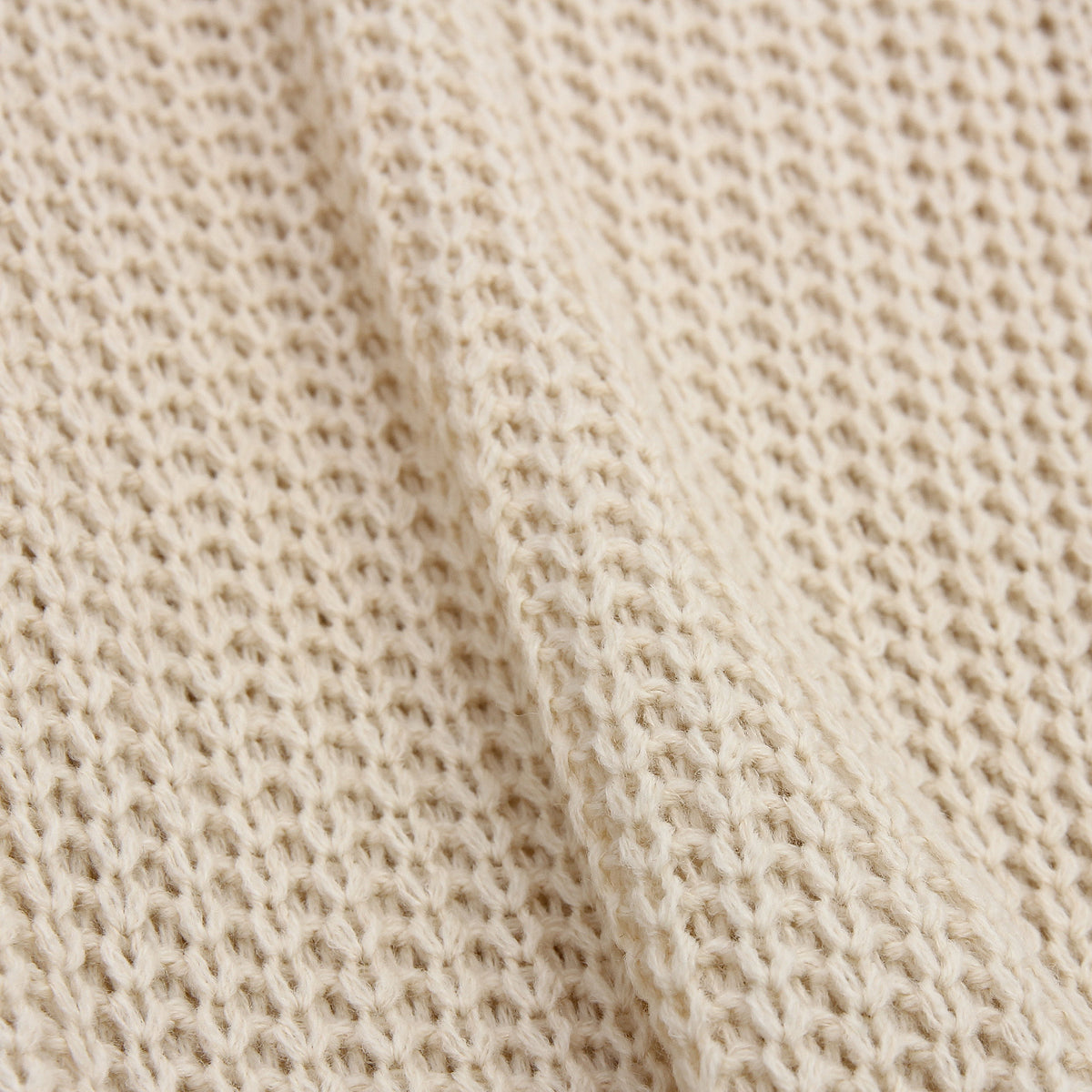 Apricot Lantern Sleeve V-neck Knitting Sweater Cardigans