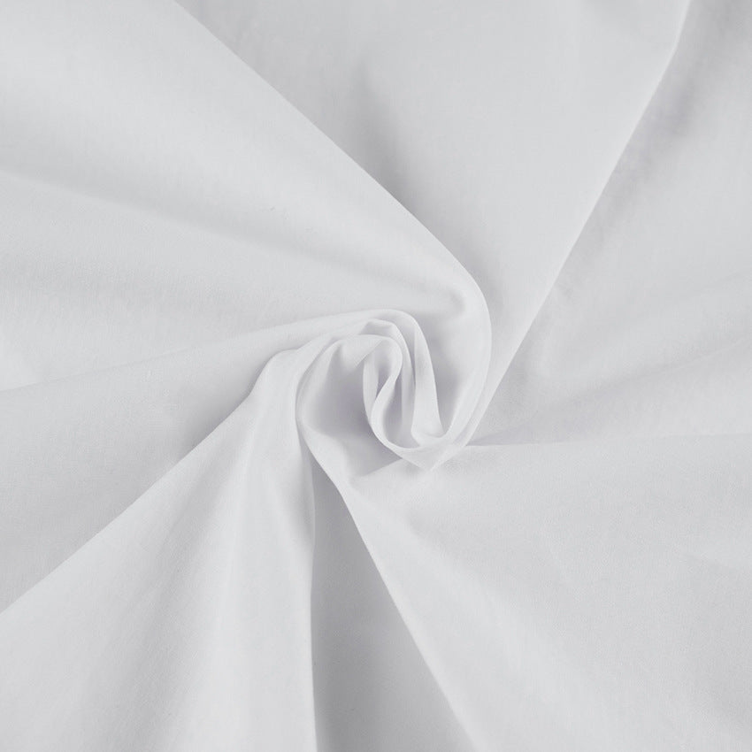 Pile Collar V-neck Single-breasted Flared Sleeve Shirts