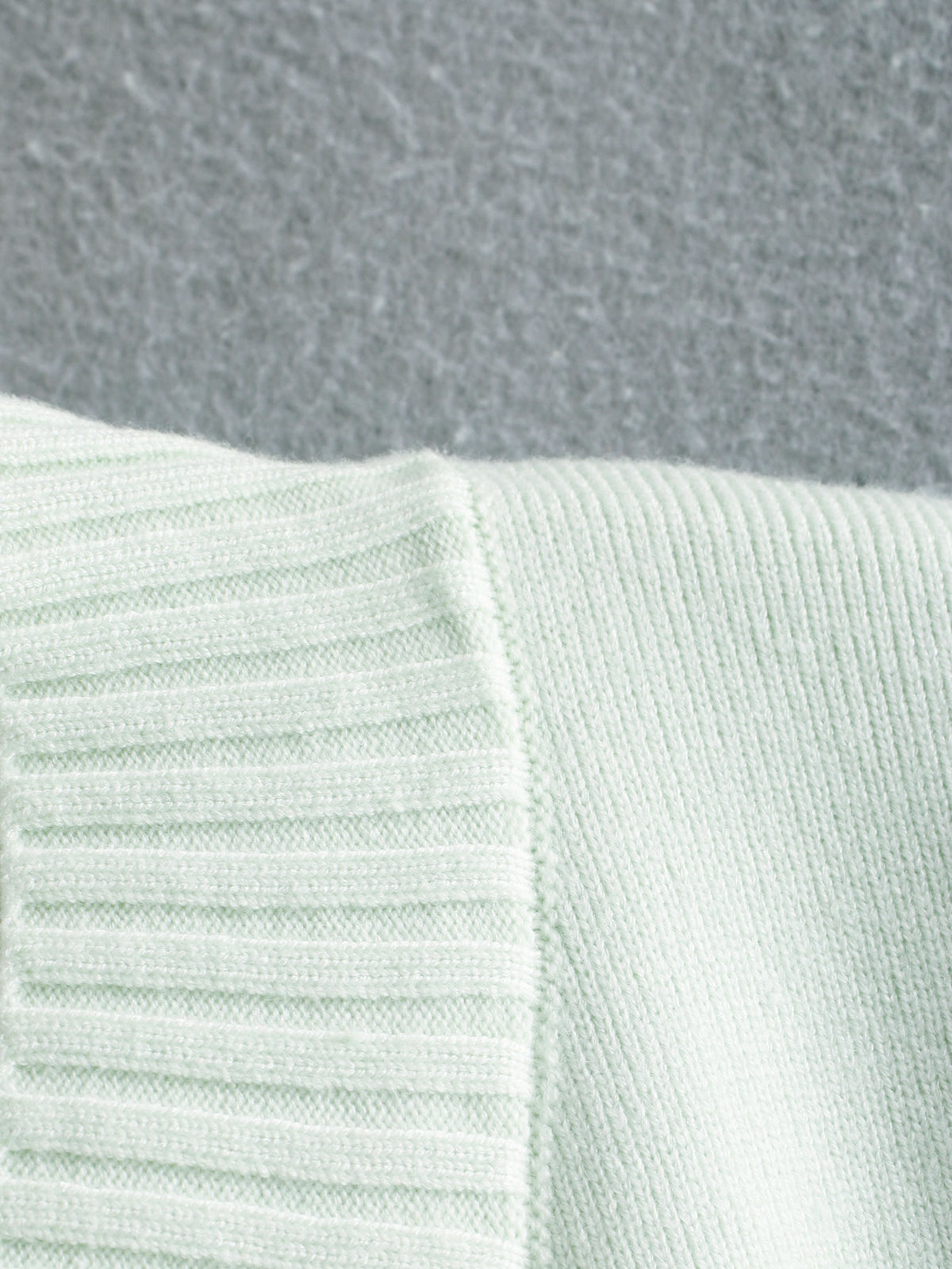 V-neck Slit Knit Splicing Vest Sweater
