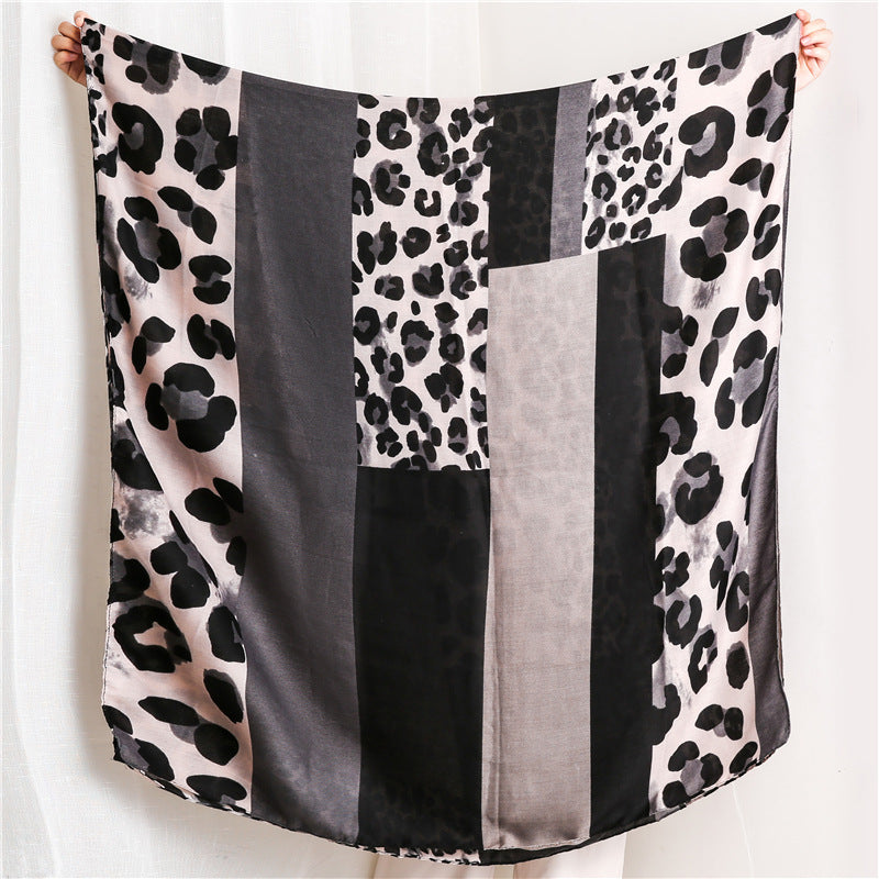 Leopard Printed Scarf Shawl for Women Ladies Girls