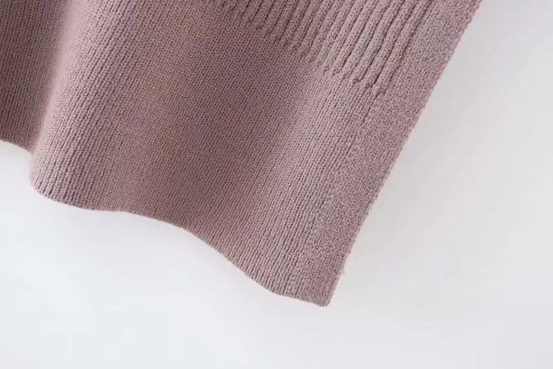 Knit Vest High-collared Sweaters Camis Tank Tops Shirts Capes