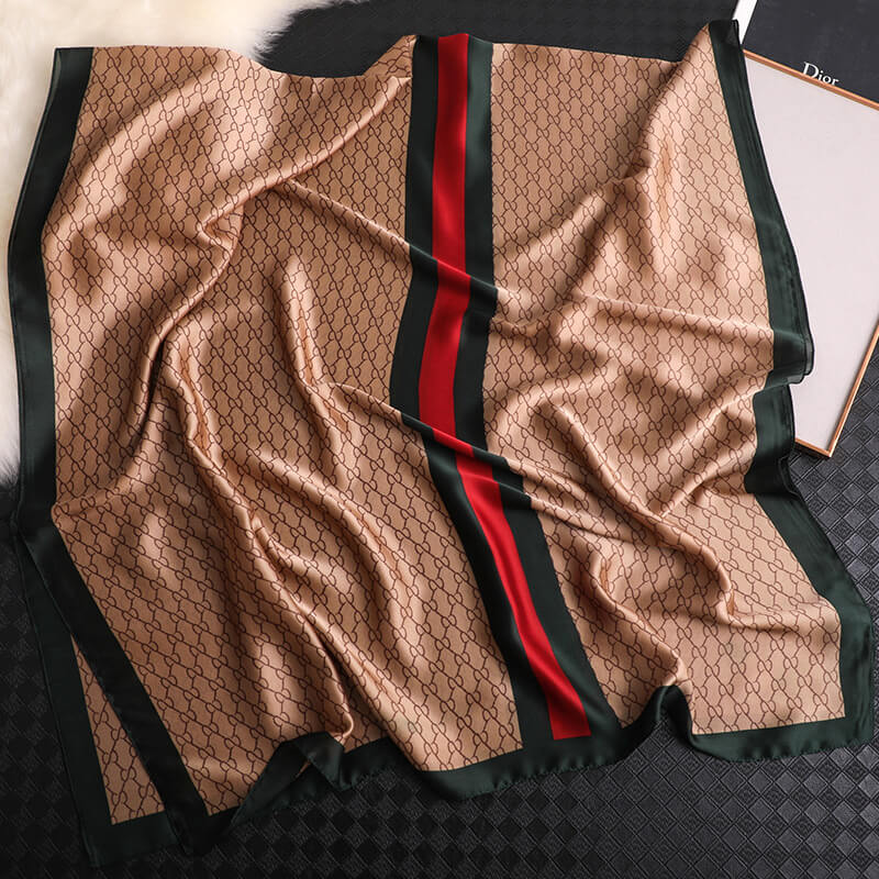 CC Vogue Stripe Silk Scarf for Women Scarves Women – Nowachic