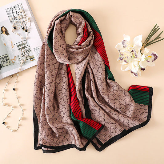 Vogue Scarf for Women Shawl Wraps Holiday Gift Floral Scarves Women