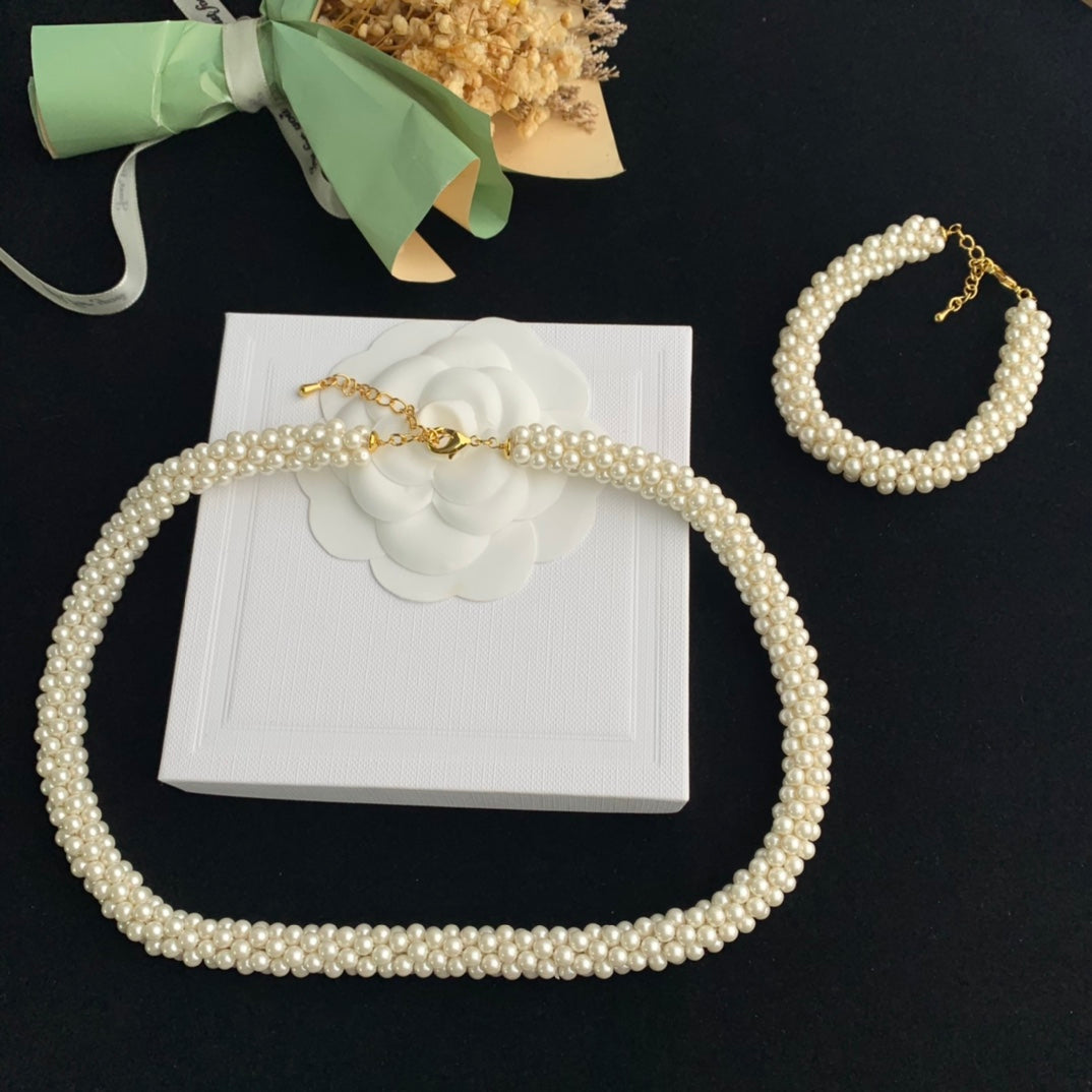 Vintage Jewelry Set Pearl