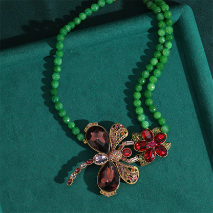 Vintage Necklace Jewelry Gold Pearl Floral Choker