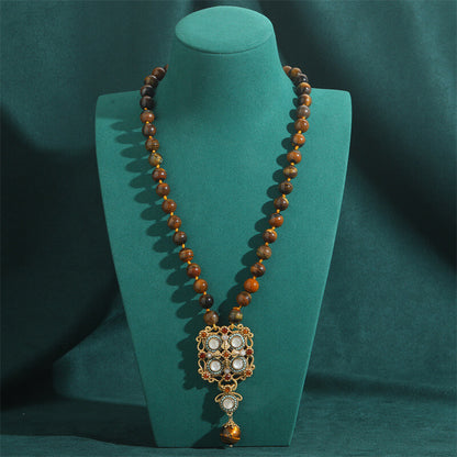 Vintage Necklace Jewelry Gold Pearl Floral Choker