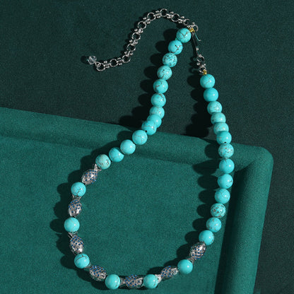 Vintage Jewelry Gold Necklace Pearl Gems Choker