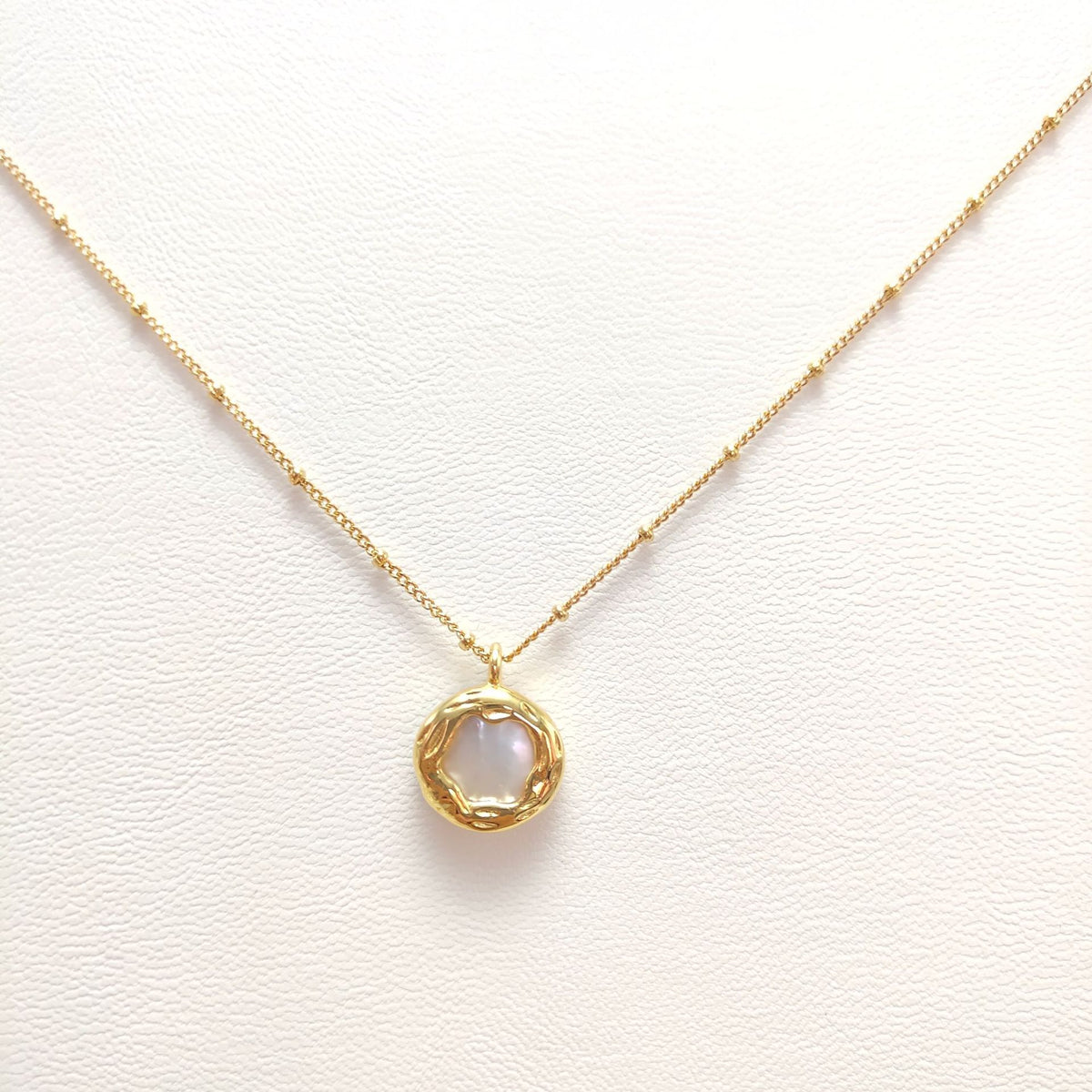 24K Gold Plated Hypoallergenic Vintage Baroque Pearl Necklace