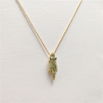 24k Gold Plated Diamonds Crocodile Jewelry Set