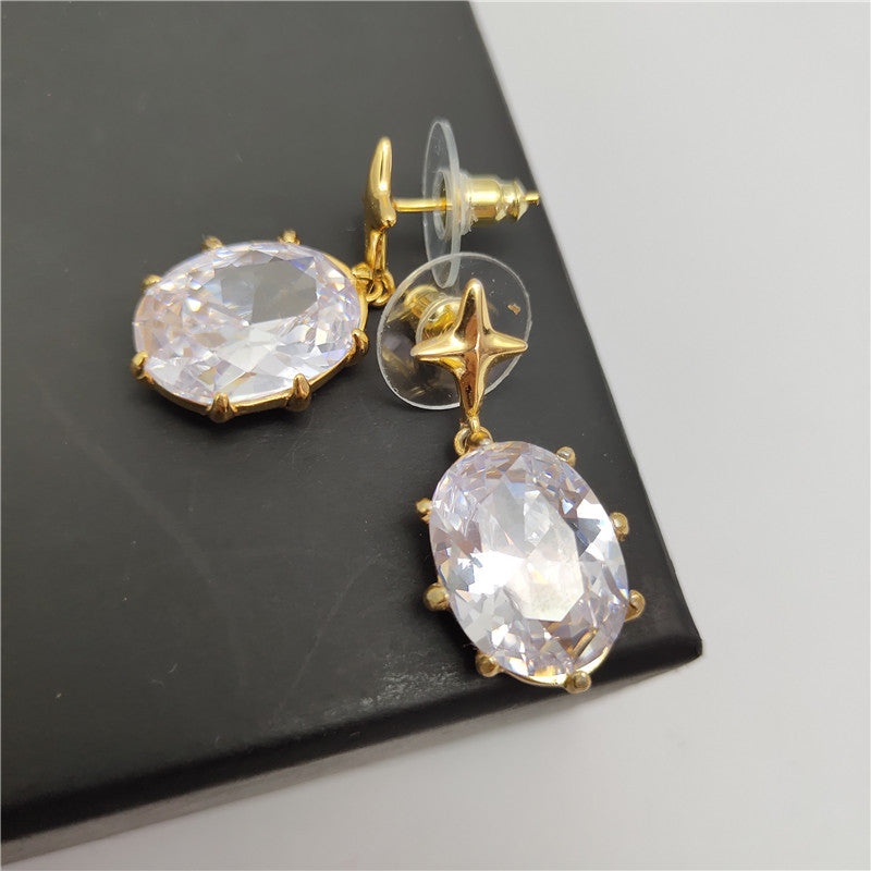 Elegant 24K Solid Gold Plated Earrings Hypoallergenic Jewelry
