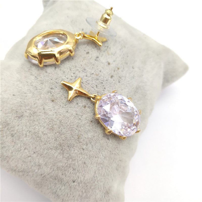 Elegant 24K Solid Gold Plated Earrings Hypoallergenic Jewelry