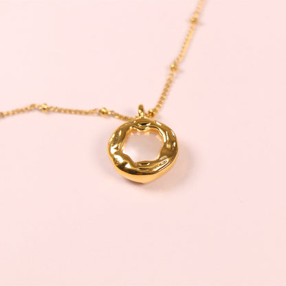 24K Gold Plated Hypoallergenic Vintage Baroque Pearl Necklace