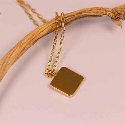 24k Gold Plated Hypoallergenic Necklace with Angel Pendant