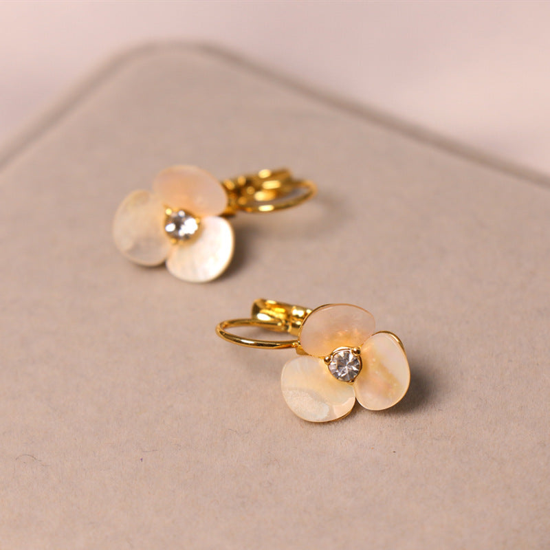 24K Gold Plated Shell Earrings