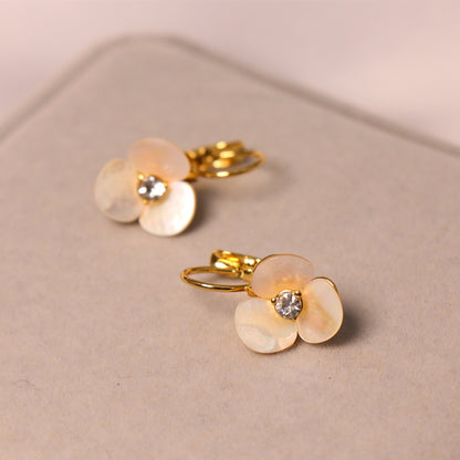 24K Gold Plated Shell Earrings