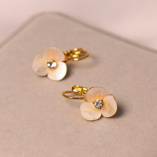 24K Gold Plated Shell Earrings