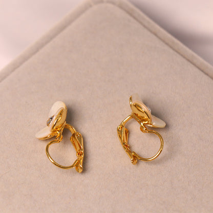 24K Gold Plated Shell Earrings
