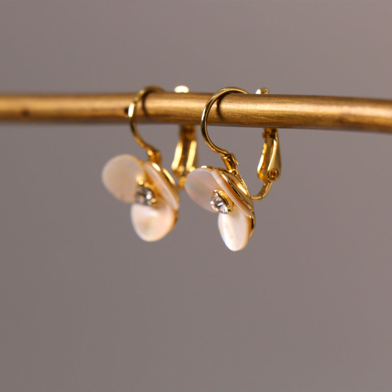 24K Gold Plated Shell Earrings