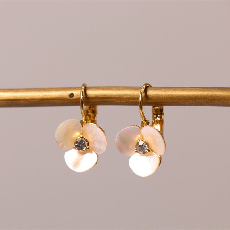 24K Gold Plated Shell Earrings