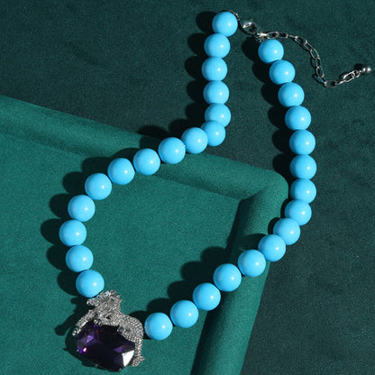 Vintage Jewelry Gold Necklace Pearl Gems Choker