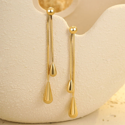 18k Gold Plated Drop Earrings Gorgeous Teardrop Earrings Jewelry
