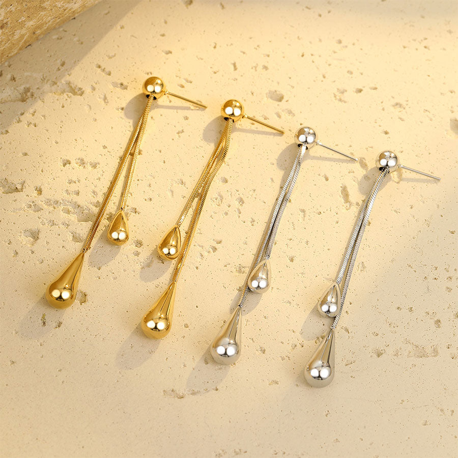18k Gold Plated Drop Earrings Gorgeous Teardrop Earrings Jewelry
