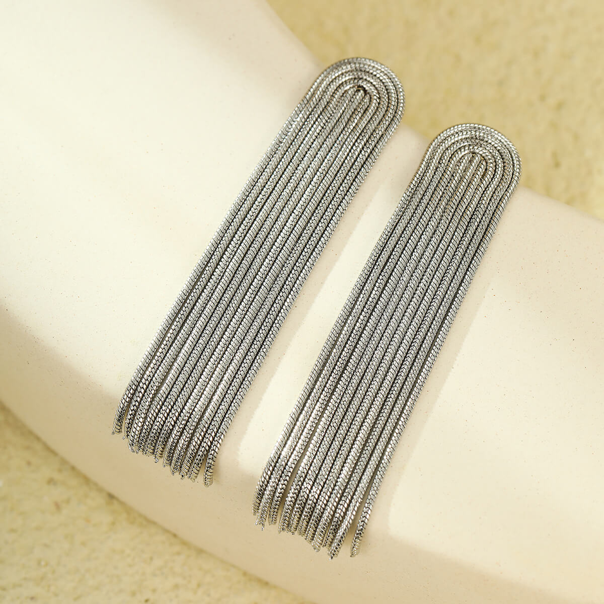 18k Gold Plated Earrings Tassel Chandelier Earrings Gorgeous Jewelry