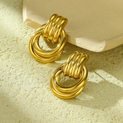 18k Gold Plated Titanium Earrings Gorgeous Jewelry