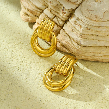 18k Gold Plated Titanium Earrings Gorgeous Jewelry