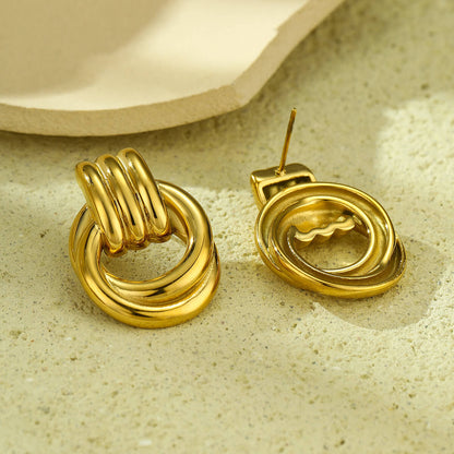 18k Gold Plated Titanium Earrings Gorgeous Jewelry