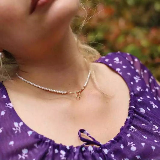 Gorgeous 24K Gold Plated Freshwater Pearls Necklace