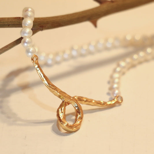 Gorgeous 24K Gold Plated Freshwater Pearls Necklace