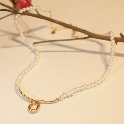 Gorgeous 24K Gold Plated Freshwater Pearls Necklace