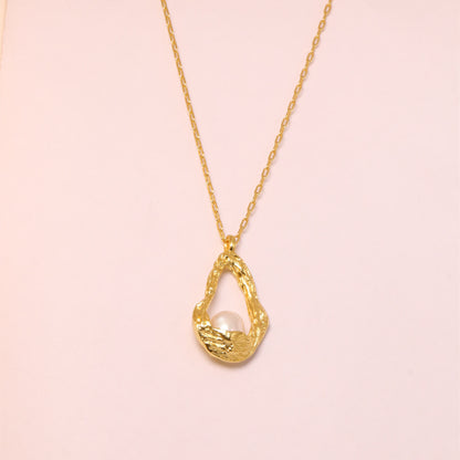24k Gold Plated Hypoallergenic Irregular Freshwater Pearls Jewelry Set