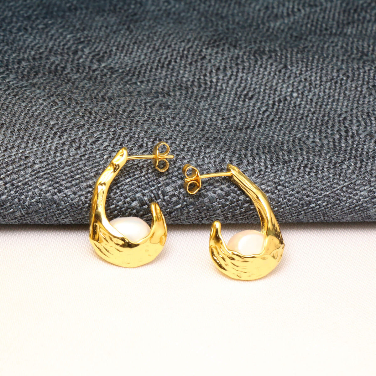 24k Gold Plated Hypoallergenic Irregular Freshwater Pearls Jewelry Set