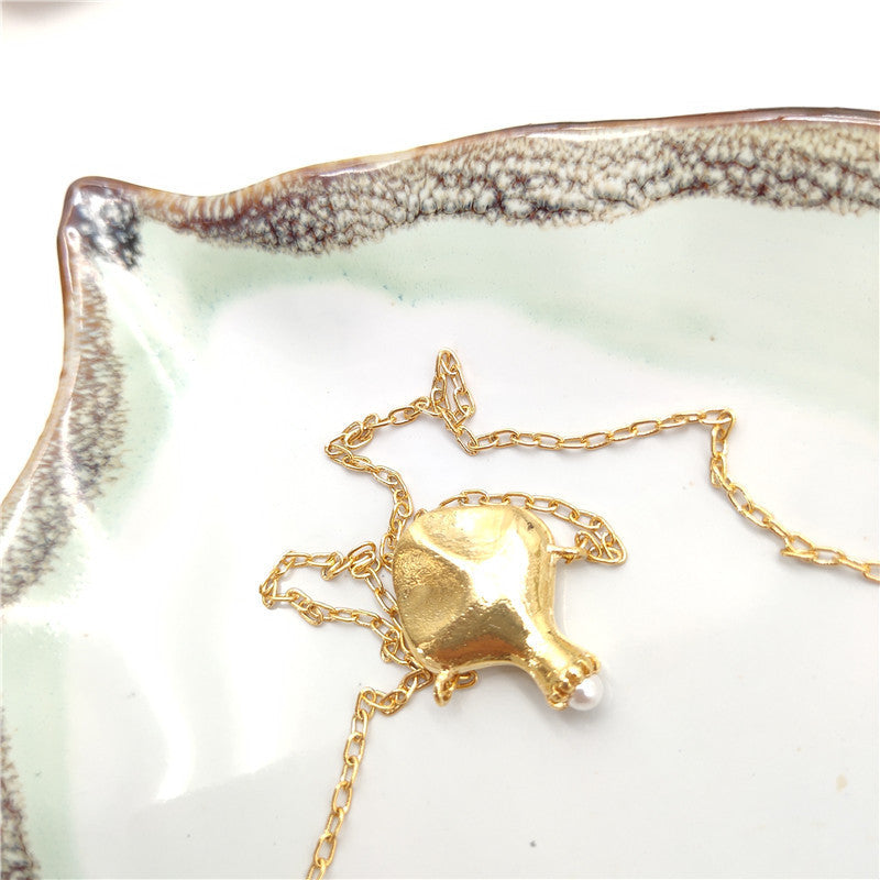 24K Gold Plated Hypoallergenic Pendant Necklace