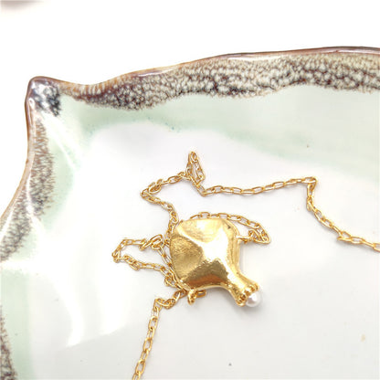 24K Gold Plated Hypoallergenic Pendant Necklace
