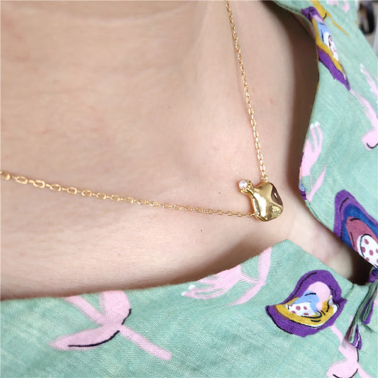 24K Gold Plated Hypoallergenic Pendant Necklace